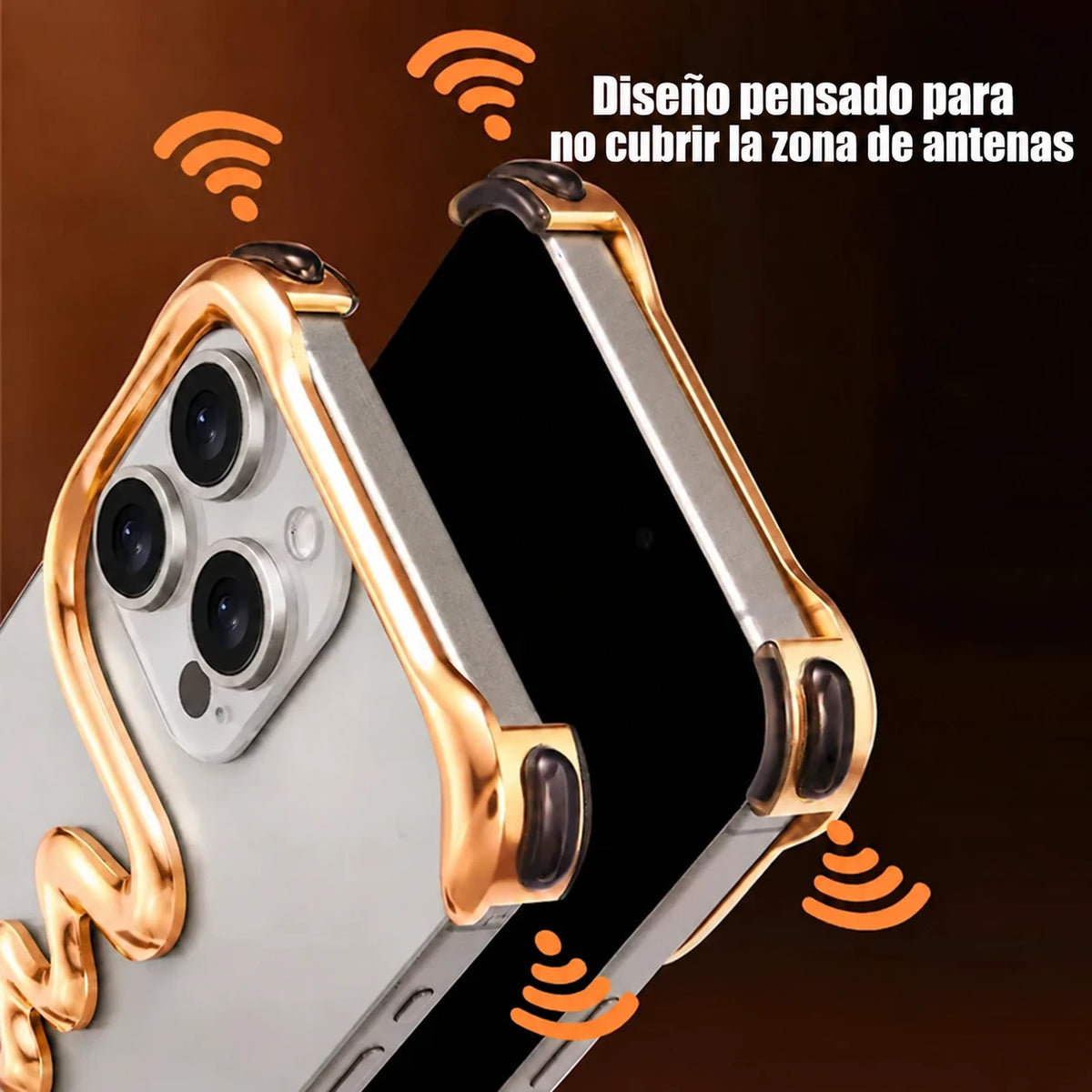Funda Bumper Metálica sin Marco TRAZEN para iPhone