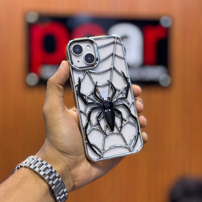 Funda 3D Premium TRAZEN con Diseño de Araña Bicolor Electrochapada