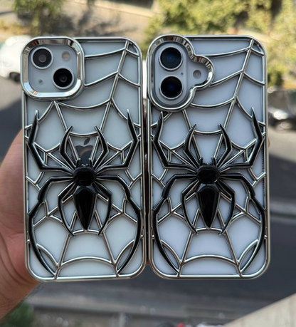Funda 3D Premium TRAZEN con Diseño de Araña Bicolor Electrochapada