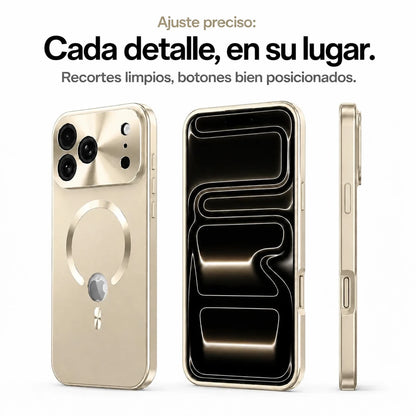 magnetic privacy iphone case champagne gold #color_Champagne Gold
