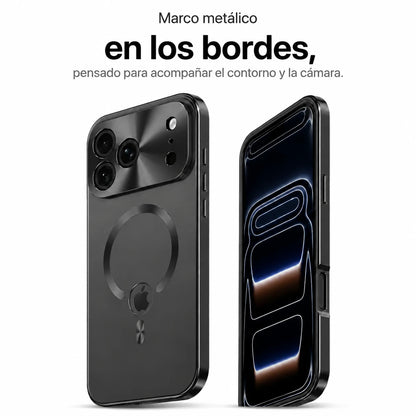 magnetic charging iphone case midnight black #color_Midnight Black