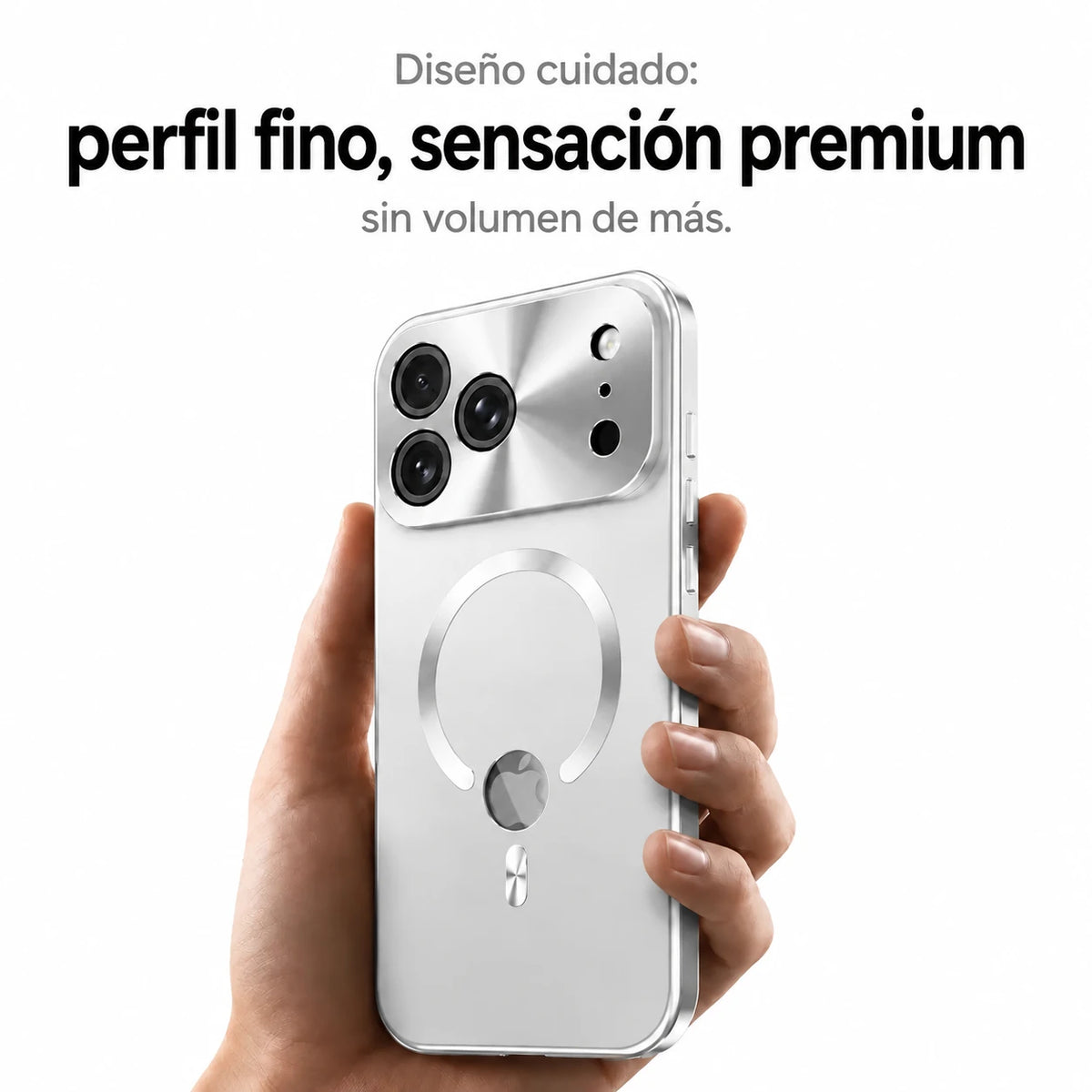 iphone privacy screen case titanium silver #color_Titanium Silver