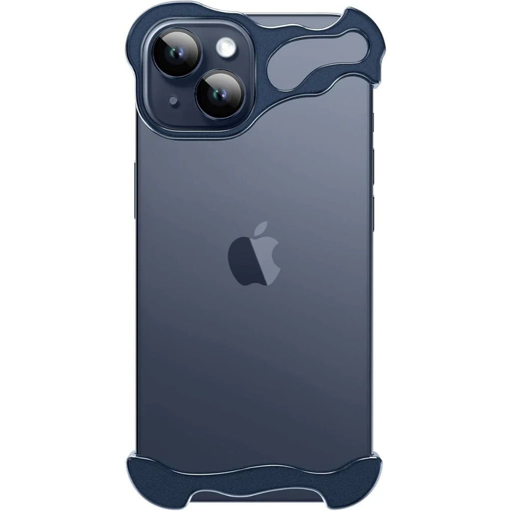 Blue phone bumper case, angled view #color_Deep Blue