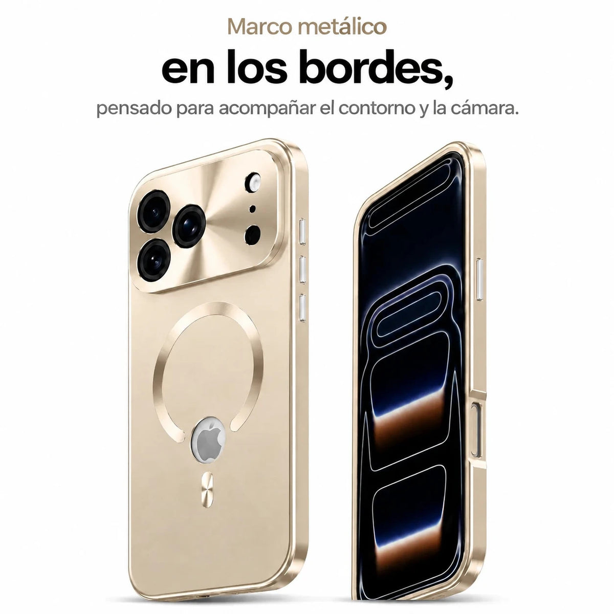 iphone case with privacy screen champagne gold #color_Champagne Gold