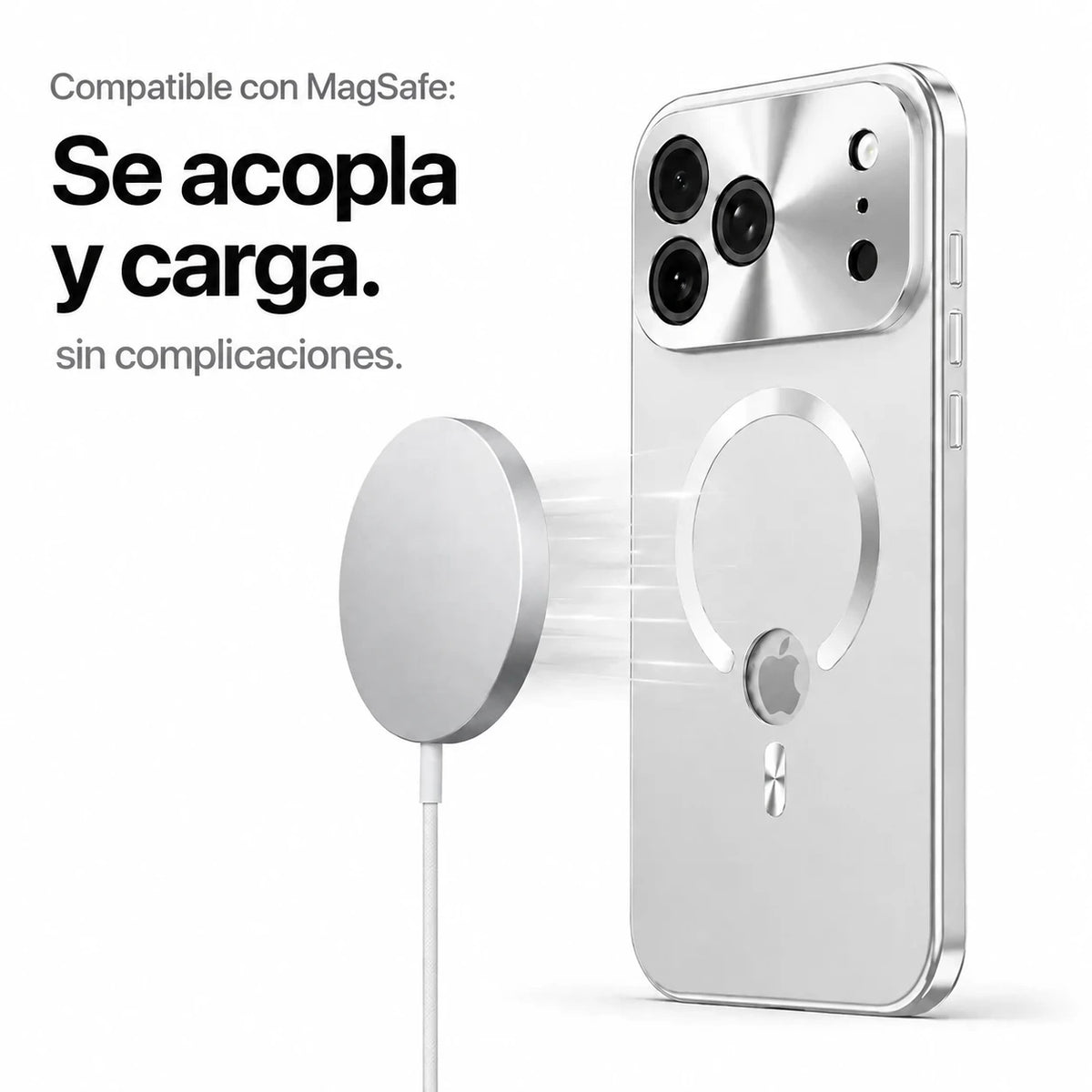 magnetic privacy iphone case titanium silver #color_Titanium Silver
