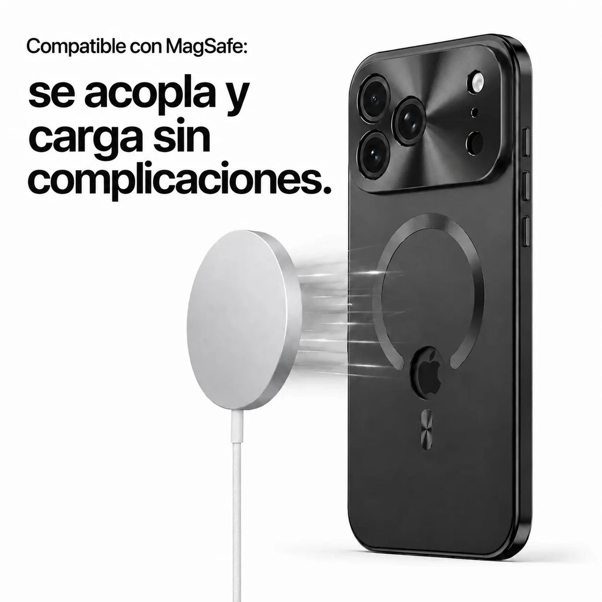 magnetic privacy iphone case midnight black #color_Midnight Black