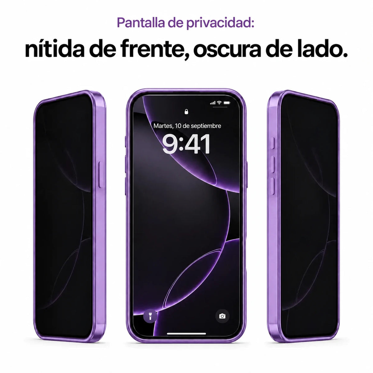 magnetic privacy iphone case amethyst purple #color_Amethyst Purple