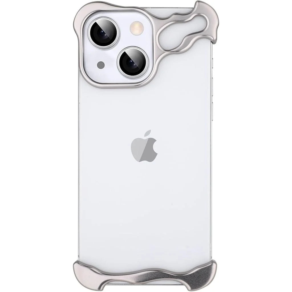 Minimal phone bumper case, slim side profile #color_Titanium Silver