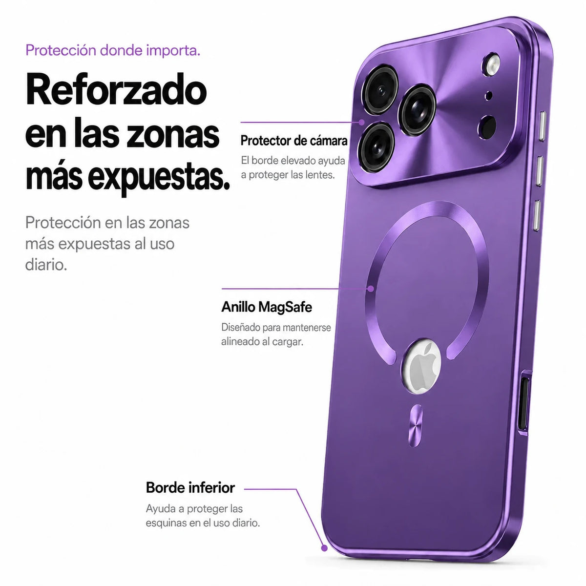 iphone case with privacy screen amethyst purple #color_Amethyst Purple