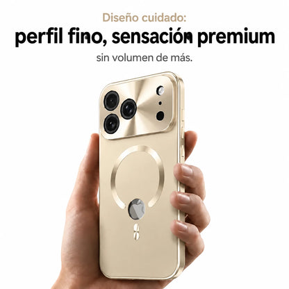 magnetic charging iphone case champagne gold #color_Champagne Gold