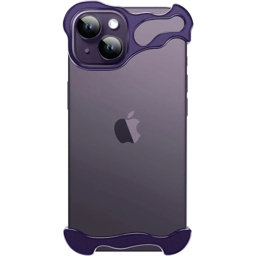 Purple minimal phone case with a metal camera frame #color_Lavender Purple
