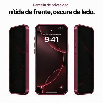 Pantalla de privacidad TRAZEN: nítida de frente, oscura de lado